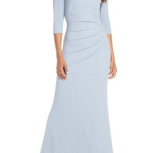 Eliza J Off the Shoulder Glitter Dress